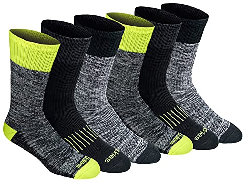 Hi-vis Yellow Black (6 Pairs)