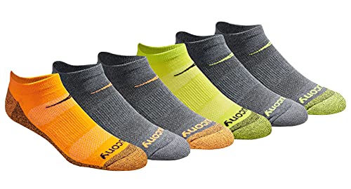 Yellow Orange Charcoal Assorted (6 Pairs)