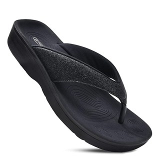 AEROTHOTIC Original Orthotic Comfort Thong Style Flip Flops Sandals for Women with Arch Support for Comfortable Walk