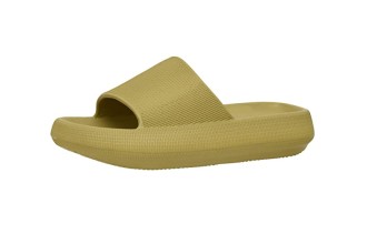 Cushionaire Women's Feather recovery slide sandals with +Comfort