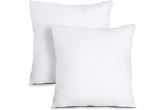 Utopia Bedding Throw Pillows Insert (Pack of 2, White) - 18 x 18 Inches Bed and Couch Pillows - Indoor Decorative Pillows