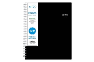 Blue Sky 2023 Weekly and Monthly Planner, January - December, 8.5" x 11", Flexible Cover, Wirebound, Enterprise (142092)